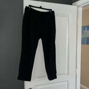 Adrianna Papell black cropped dress pants